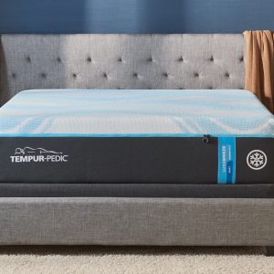 Comfortable mattress shown in well-lit showroom