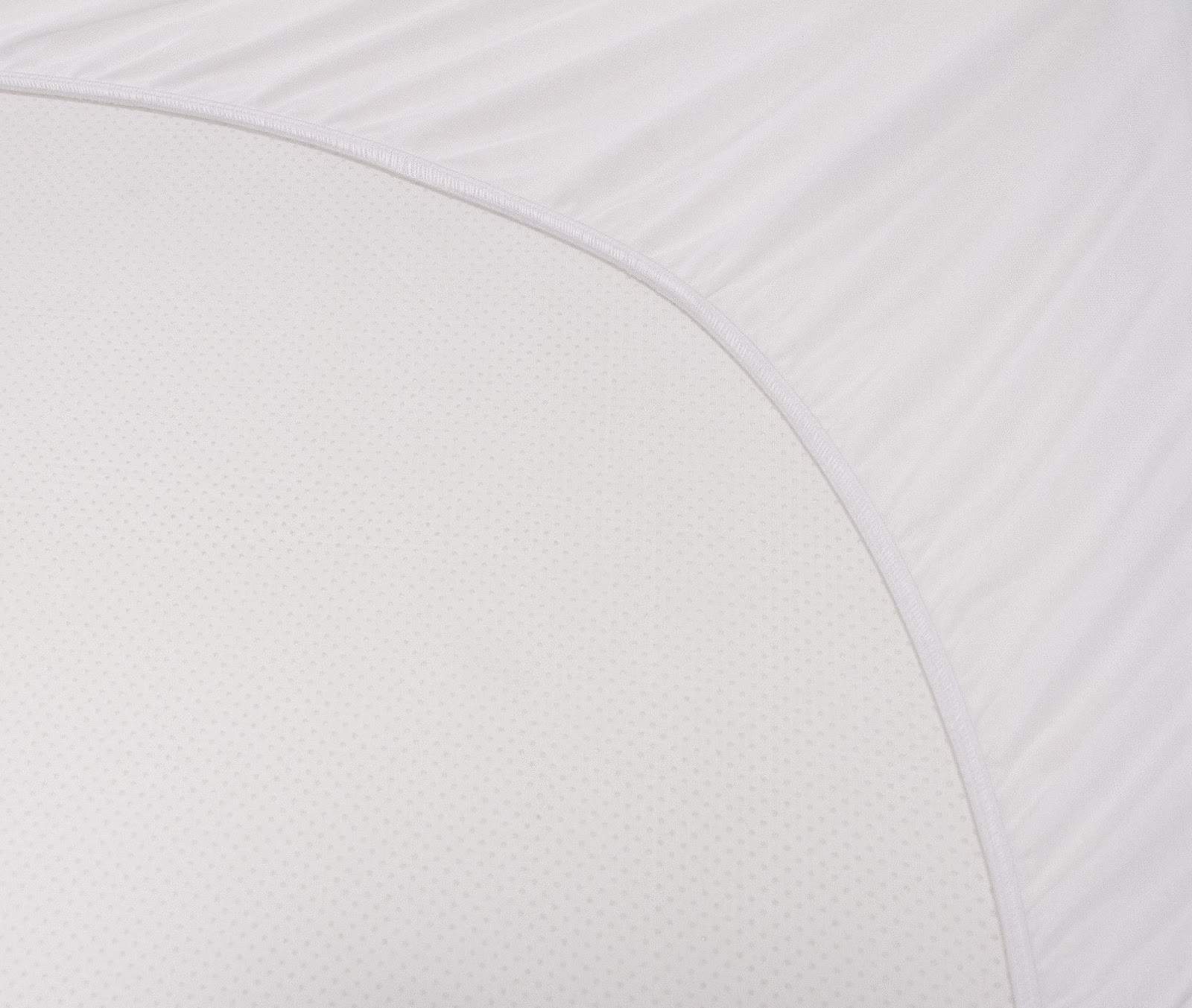 White perforated texture on fabric surface.