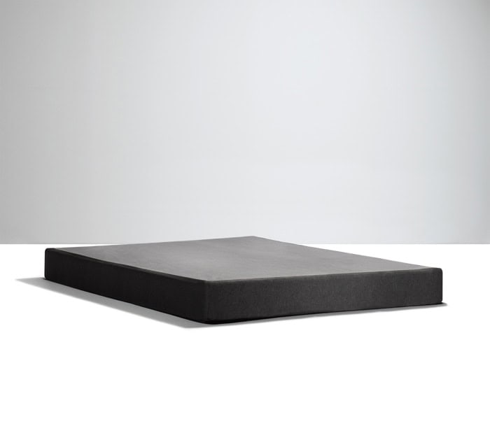 A minimalist image of the Southerland 9" Semi Flex Box Spring positioned on a light grey and white background. The box spring appears rectangular with smooth, clean lines and is placed centrally in the image.